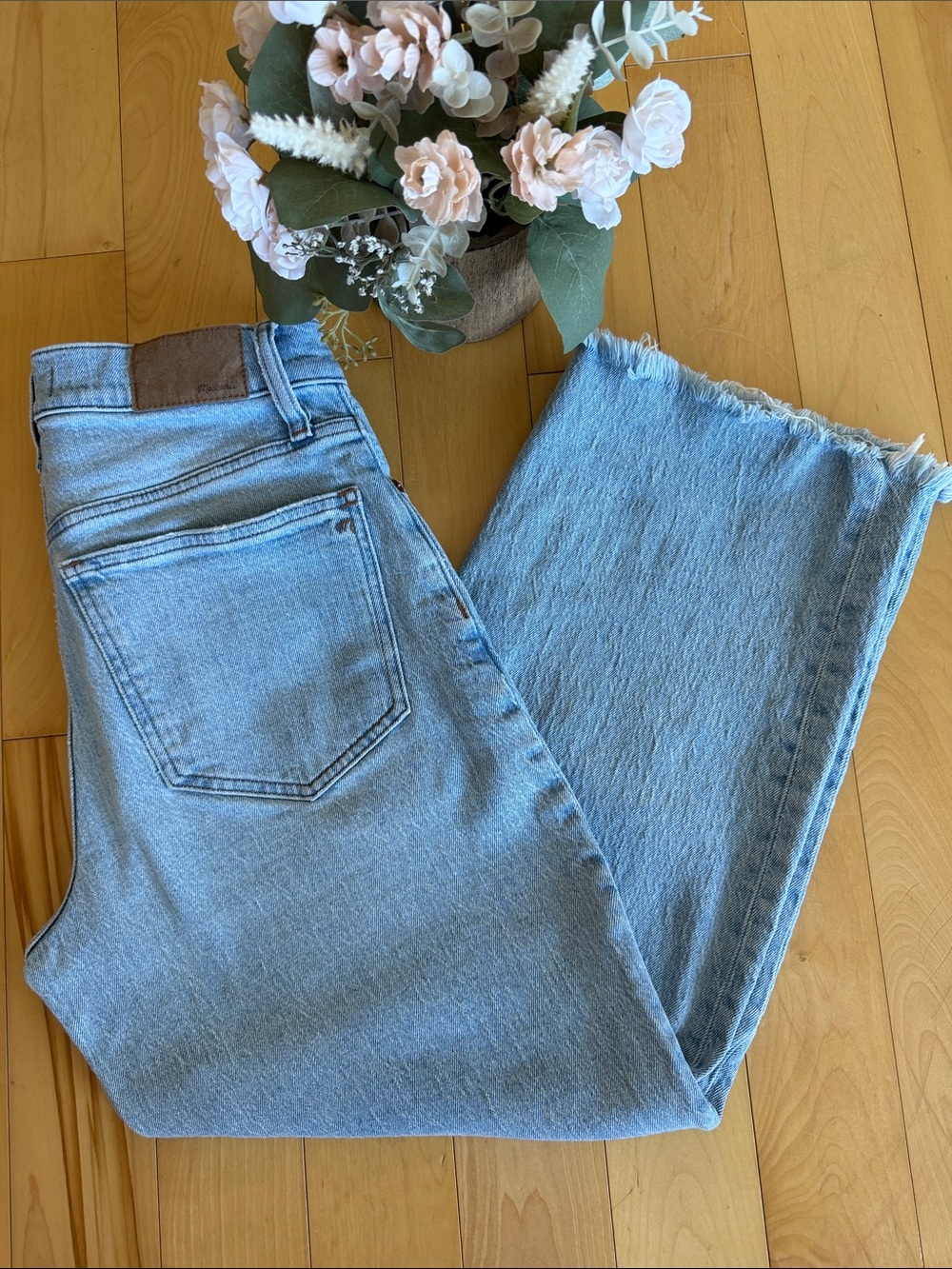 MADEWELL Perfect Vintage Wide Leg Crop Jeans 🌸 Size 27